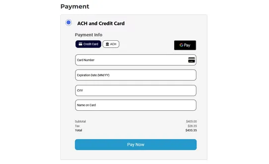 Acumatica Payments screenshot