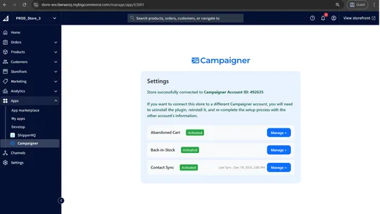 Campaigner screenshot
