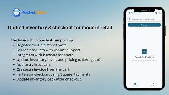 PocketStore screenshot
