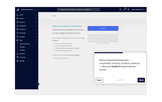 Quivers Inventory Connect screenshot