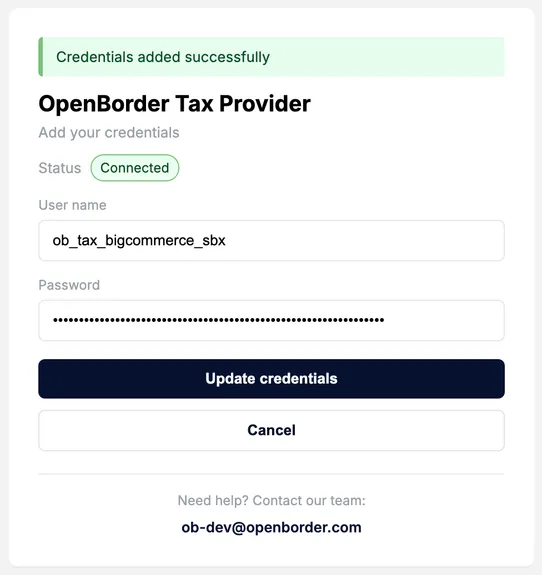 OpenBorder Tax screenshot