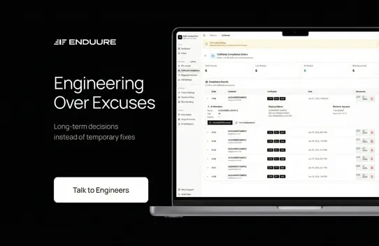 ENDUURE Custom Checkout for Advanced Commerce & 2A Regulations screenshot