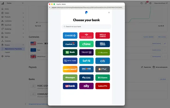 BigCommerce Payments screenshot
