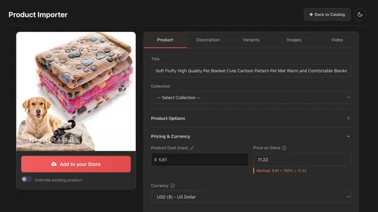 Importify screenshot