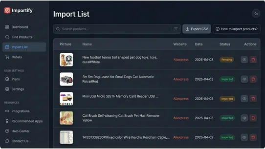 Importify screenshot