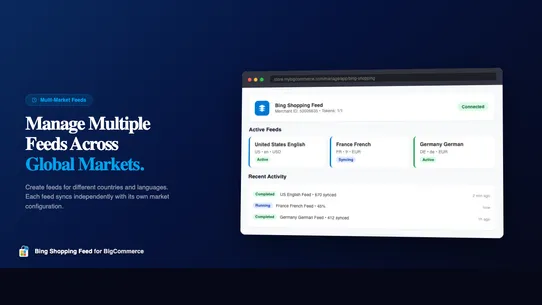 Microsoft & Bing Shopping Feed By NovaStack screenshot