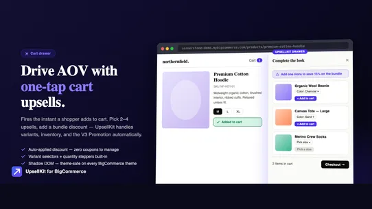 UpsellKit ‑ Post-Purchase Upsell & Thank You Page Builder screenshot