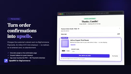 UpsellKit ‑ Post-Purchase Upsell & Thank You Page Builder screenshot