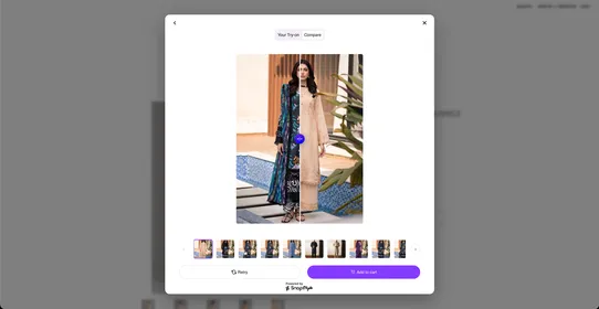 SnapStyle Virtual Try-On screenshot