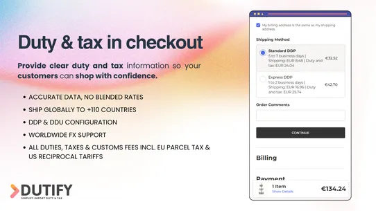 Dutify - Duty & Tax screenshot