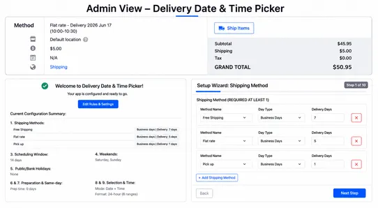 Delivery & Store Pickup Scheduler by Lantera screenshot