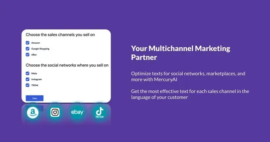 MercuryAI: Create selling AI texts to promote your products screenshot
