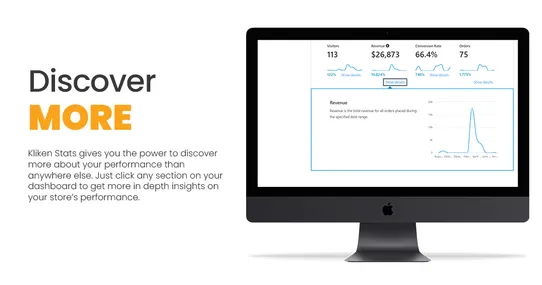 Kliken Stats: Powerful Stats for Your Store screenshot