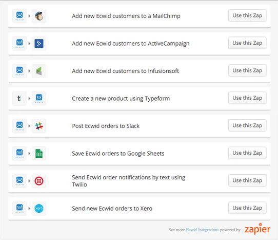 Zapier: Web Apps Connector screenshot