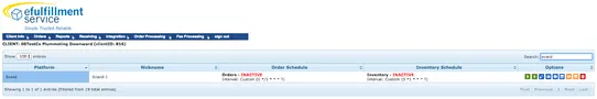 eFulfillment Service screenshot