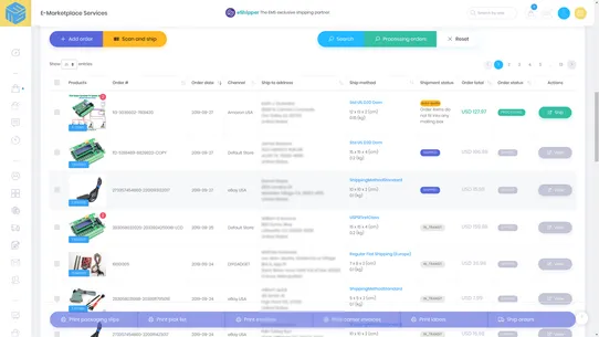 E‑Marketplace Services (EMS) screenshot