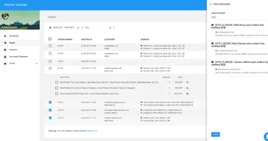 Printout Designer: Create Invoices, Packing Slips and Labels screenshot