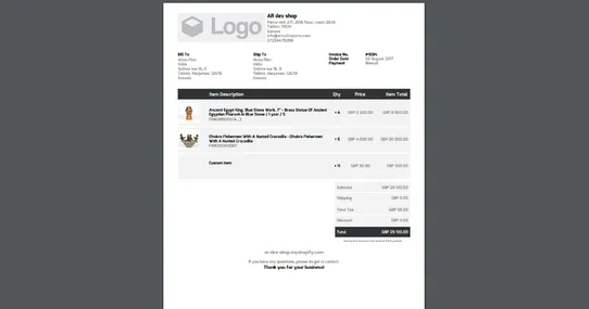 Printout Designer: Create Invoices, Packing Slips and Labels screenshot