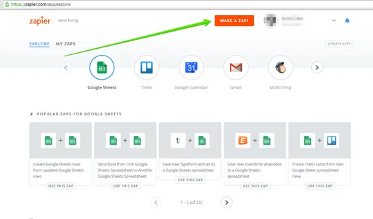 Save Orders to Google Sheets via Zapier screenshot