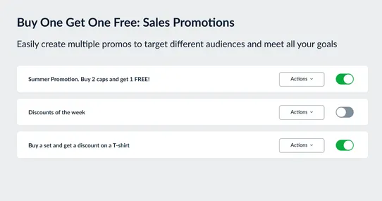 Buy One Get One Free: Sales Promotions screenshot