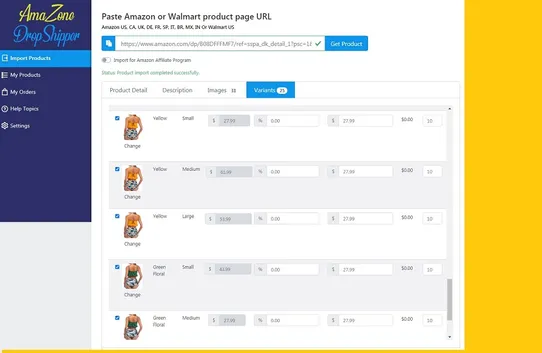 AmaZone DropShipper + Walmart screenshot