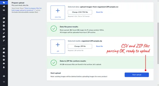 Bulk Image Upload: for all types of product images screenshot