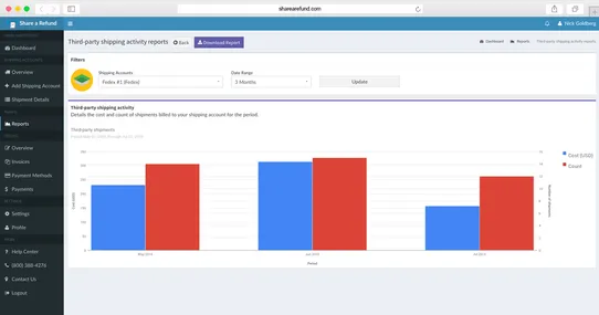 Share a Refund: Automatic Refunds on Shipping Invoices screenshot