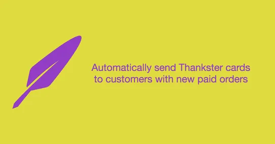 Send Thankster Cards to Customers screenshot