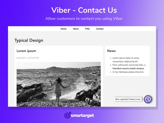 Smartarget Viber - Contact Us screenshot
