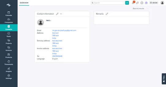 Teamleader Online CRM screenshot