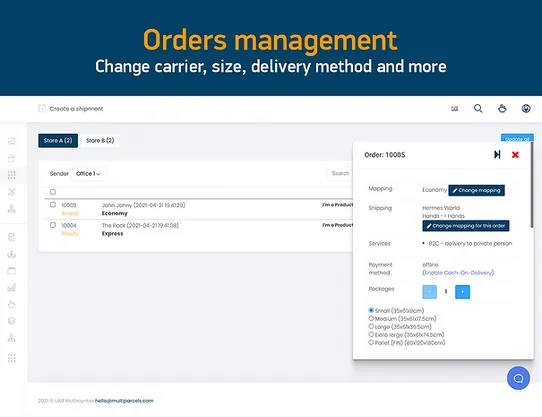 MultiParcels Shipping & Labels screenshot