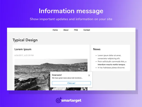 Smartarget - Information Message screenshot