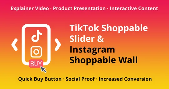 TikTok Shoppable Slider & Instagram Shoppable Wall screenshot