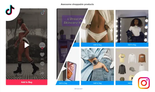 TikTok Shoppable Slider & Instagram Shoppable Wall screenshot