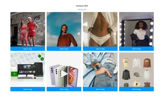 TikTok Shoppable Slider & Instagram Shoppable Wall screenshot