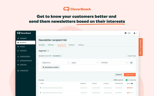 CleverReach®: Newsletter Marketing App screenshot