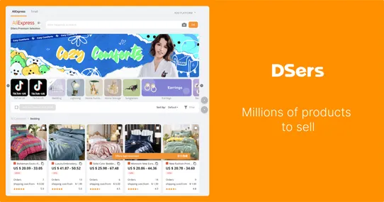 DSers — AliExpress dropshipping screenshot