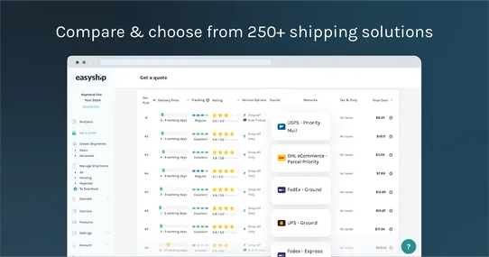 Easyship: Shipping and Logistics Solutions screenshot