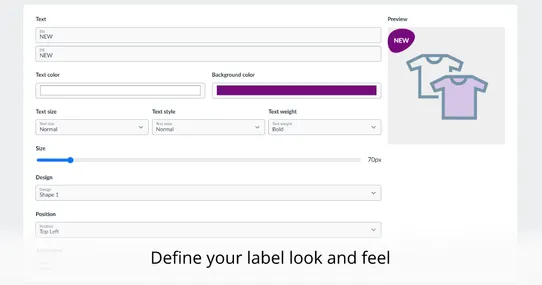 Automated Product Labels & Badges: Animated Product Labels in minutes screenshot