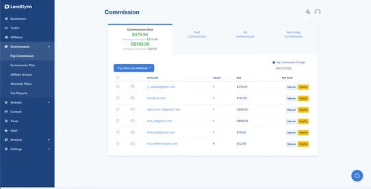 LeadDyno: Affiliate Marketing screenshot