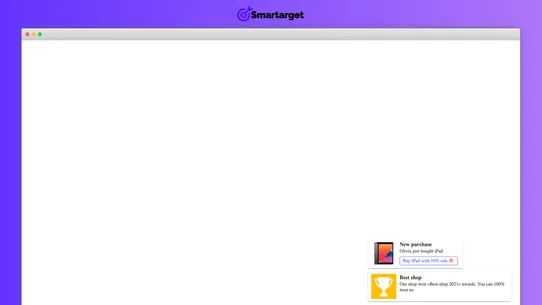 Smartarget Social Proof screenshot