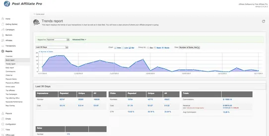 Post Affiliate Pro: Affiliate Tracking screenshot