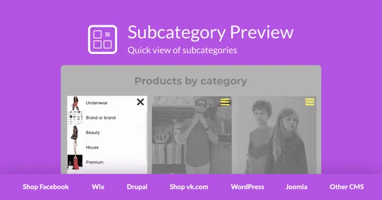 Subcategory preview: Improves the User Experience of the Category Block screenshot