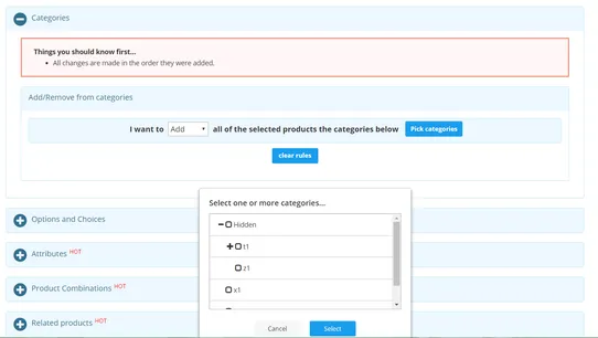 Bulk Product Editor screenshot