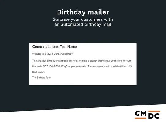 Birthday Mailer screenshot