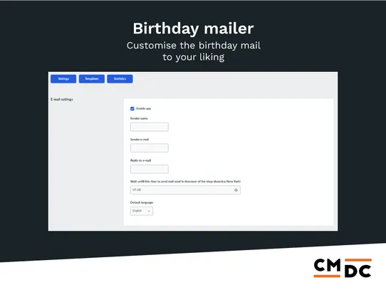 Birthday Mailer screenshot