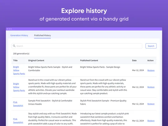 ChatGPT AI Content Generator: AI Product Descriptions screenshot