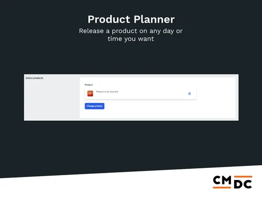 Product Planner screenshot