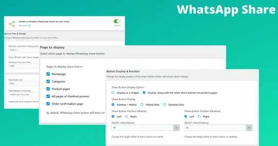 WhatsApp Plugin: Free chat, share and opt-in widget screenshot