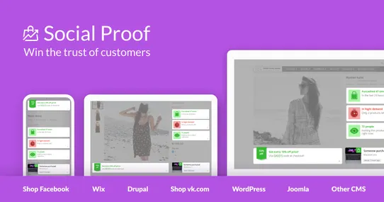 Social proof: Create a sense of urgency and trust screenshot